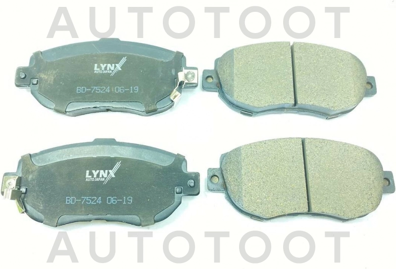 Колодки тормозные передние 1JZGE/3SGE 2.5 -BD7524 LYNXauto для TOYOTA ALTEZZA, TOYOTA ARISTO, TOYOTA CHASER, TOYOTA CROWN