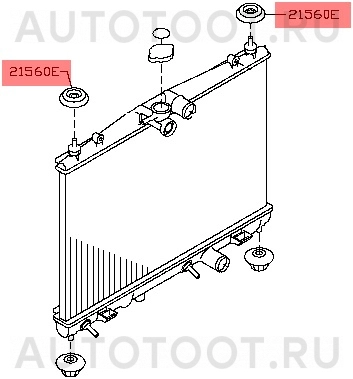 Втулка крепления радиатора верхняя -ST21506AX300 Sat для NISSAN X-TRAIL, NISSAN BLUEBIRD SYLPHY, NISSAN ALMERA, NISSAN MURANO, NISSAN TEANA, NISSAN ALMERA CLASSIC, NISSAN SUNNY, NISSAN NOTE, NISSAN QA