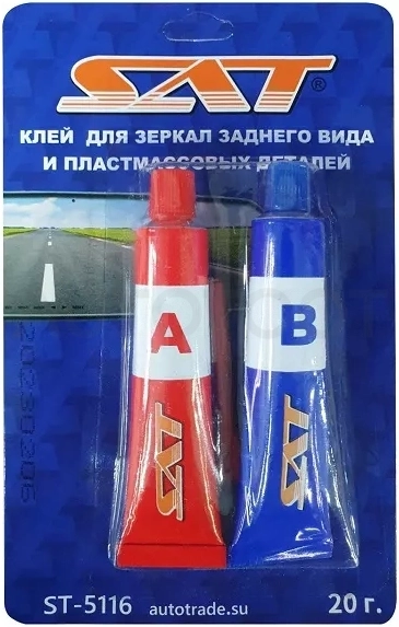 Клей для зеркал заднего вида и пластмассовых деталей - Артикул ST5116 - Производитель Sat - Фото, Отзывы, Цены