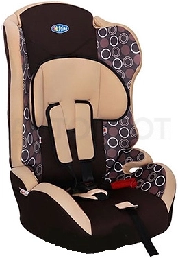 9-36кг / 1-12 лет Автокресло детское 1/2/3гр KIDS PRIME LB513-6 Бежевый круг