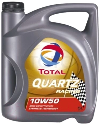 10W-50 масло моторное синтетическое "QUARTZ RACING", 5л - Артикул 157104 - Производитель TOTAL - Фото, Отзывы, Цены