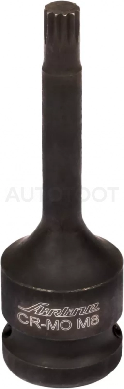 Головка ударная торцевая 1/2"DR внешний SPLINE M8, L=78мм