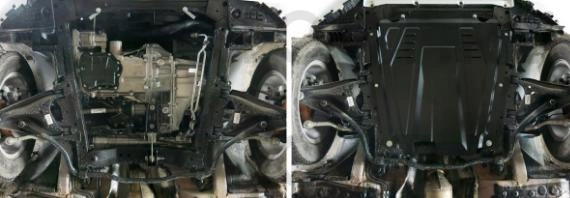 Защита двигателя металлическая -111060271 Автоброня для LADA (ВАЗ) LARGUS, LADA (ВАЗ) XRAY, NISSAN ALMERA, RENAULT LOGAN