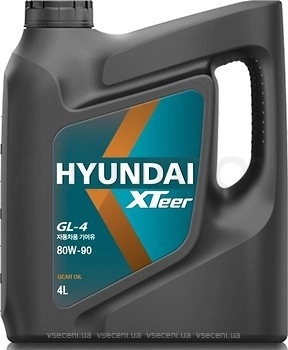 80W-90 Масло трансмиссионное синтетическое "Gear Oil-4 80W-90", 4л - Артикул 1041421 - Производитель Hyundai-Kia - Фото, Отзывы, Цены