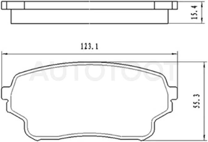 Колодки тормозные (Спереди) Suzuki Grand Vitara 97-05 / Grand Vitara XL-7 01-06