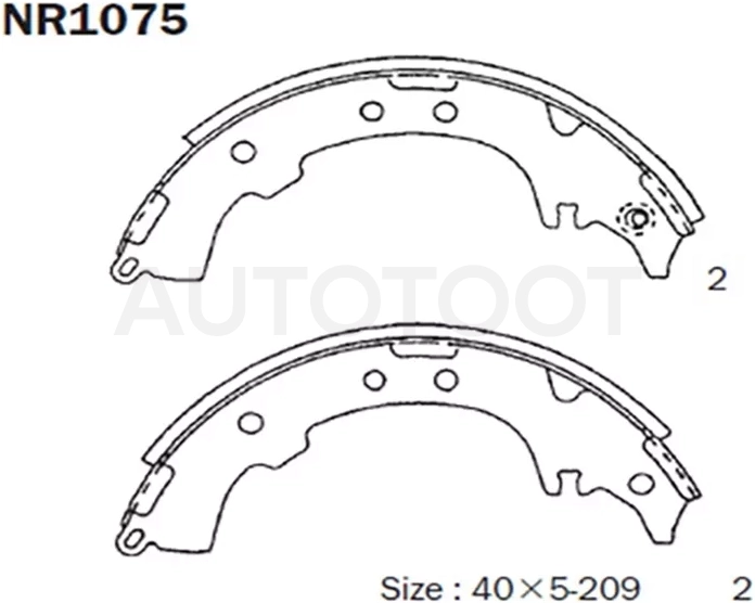 Колодки тормозные барабанные Toyota Ipsum (SXM10,ACM20) 96-03 / RAV4 94-05