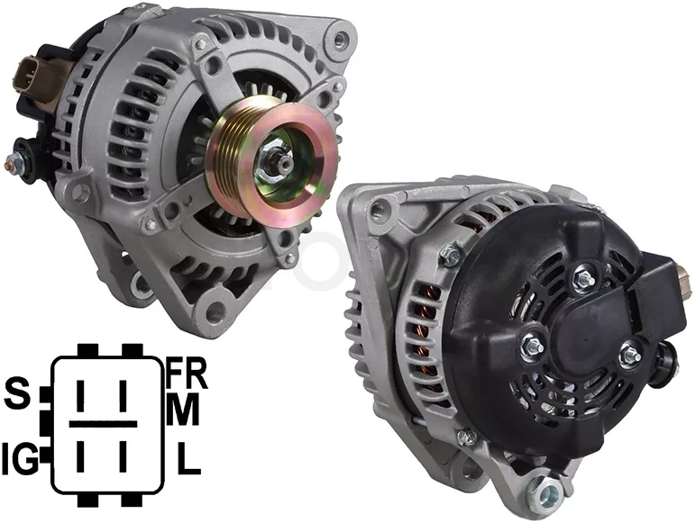 Генератор LEXUS RX300 03- 1MZ/RX 330 04-06/TOYOTA CAMRY 3.0 03-/HIGHLANDER 04-07/SIENNA 3.3 12V 130A 04-06 3MZFE.