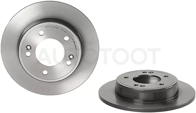 Диск тормозной (Сзади) Hyundai Creta 15-20 / Elantra 10-20