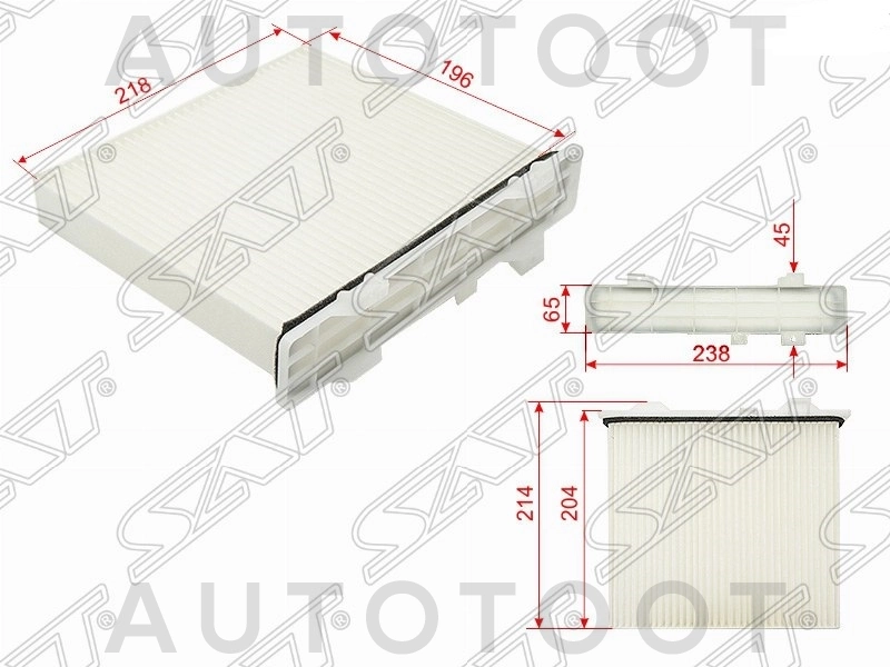 Фильтр салонный 6G74, 6G75 -CUK22301 Mann для MITSUBISHI PAJERO