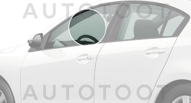 Стекло переднее левое опускное -  для MAZDA 3 (AXELA)