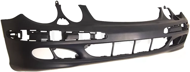 Бампер передний Mercedes-Benz E-Class 02-06 (Под молдинг(и)/ Под омыватели фар/ Под ПТФ)