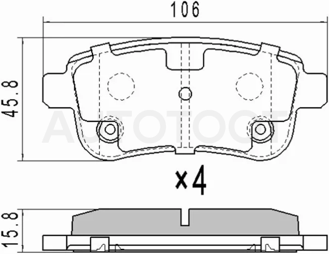Колодки тормозные (Сзади) Renault Fluence 09-17 / Megane 08-20 / Scenic 09-12