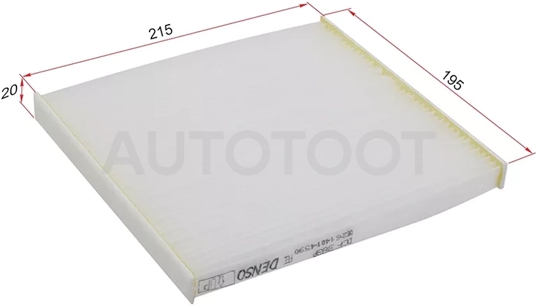 Фильтр салона TOYOTA VITZ/PLATZ 99-05/FUN CARGO 99-05/IST 02-07/COROLLA/FIELDER 00-06/RAV4 00-05