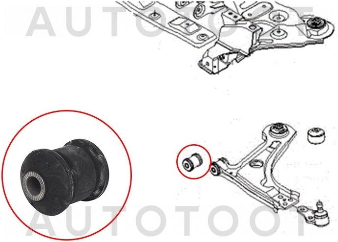 Сайлентблок переднего рычага передний -ST96378346 Sat для CHEVROLET LACETTI, DAEWOO GENTRA