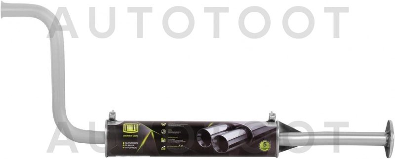 Резонатор (инжекторный двигатель с катализатором) -EAM0108 Trialli для LADA (ВАЗ) 2110, LADA (ВАЗ) 2111, LADA (ВАЗ) 2112, LADA (ВАЗ) 2113, LADA (ВАЗ) 2114, LADA (ВАЗ) 2115, LADA (ВАЗ) GRANTA, LADA (ВА