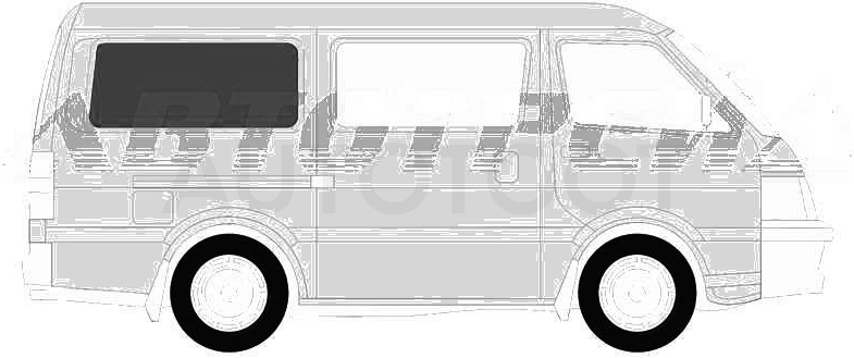 Стекло багажника боковое заднее правое с антеной NISSAN SERENA /SUZUKI LANDY C25 VAN 2 C25 VAN 2005-