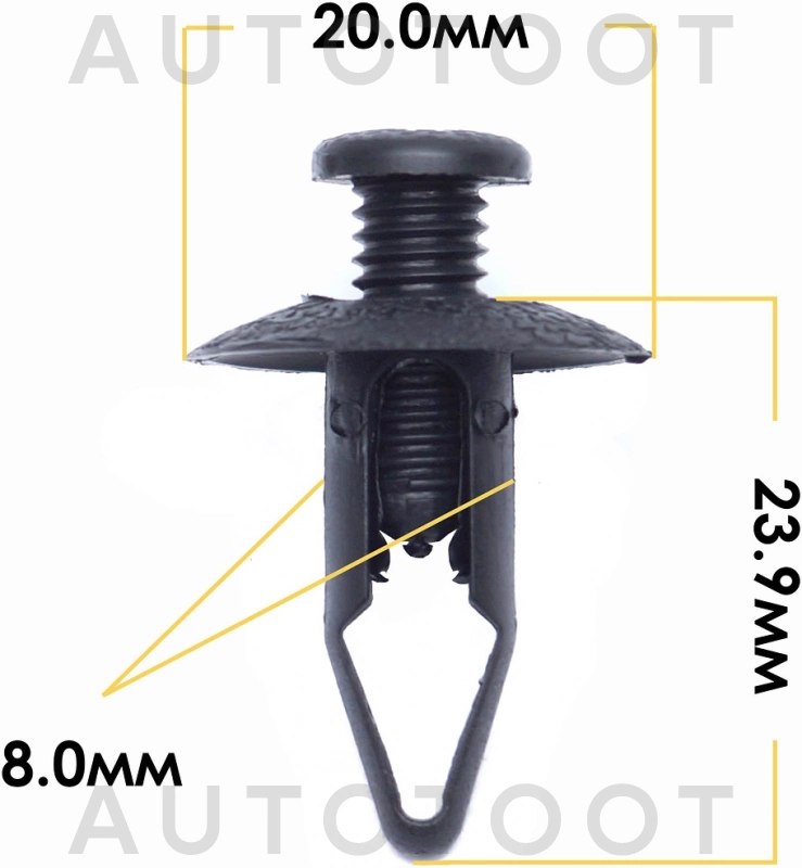 Клипса 63854-01A00 -KJ709 Masuma для NISSAN WINGROAD, NISSAN TINO, NISSAN TERRANO, NISSAN TEANA, NISSAN SUNNY, NISSAN SKYLINE, NISSAN SAFARI, NISSAN PULSAR, NISSAN PRIMERA, NISSAN PRAIRIE, NISSAN MAXI
