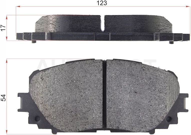 Колодки тормозные (Спереди) Toyota Corolla (E180) 12-19 / Corolla Fielder (E160) 12- / Passo 06-14 / Ractis 05-16