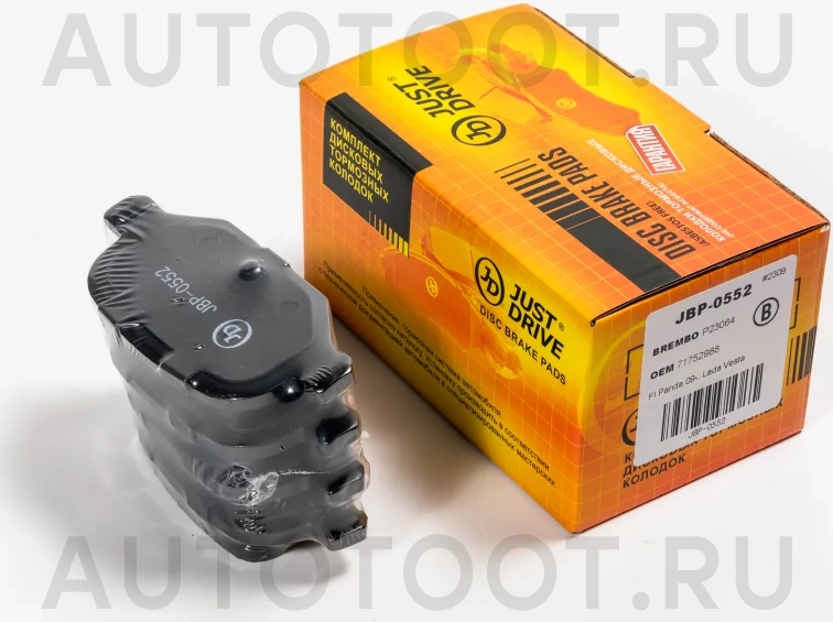 Колодки тормозные дисковые, задние - Артикул JBP0552 - Производитель Just Drive - Фото, Отзывы, Цены