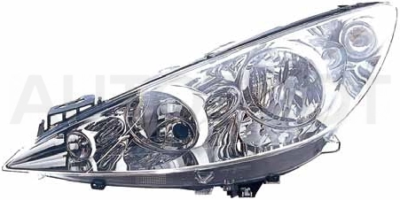 Фара левая (с элетрокорректором) -5501144LMLDEM Depo для PEUGEOT 308