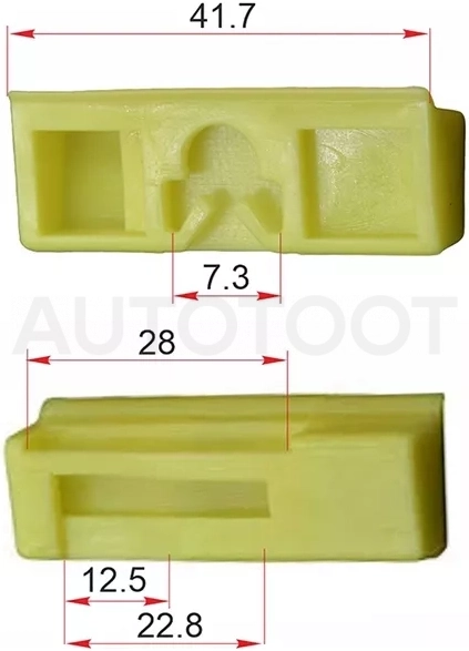 Клипса молдинга лобового стекла LEXUS GS ##S19# 05-12 / LS ##F4# 06-17 (1 шт.)