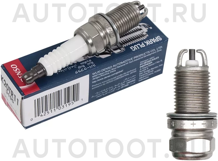 Свеча зажигания TOYOTA NADIA/PICNIC/RAV4/VISTA/WINDOM 98- 3SFE/4SFE - Артикул K20TR11 - Производитель Denso - Фото, Отзывы, Цены