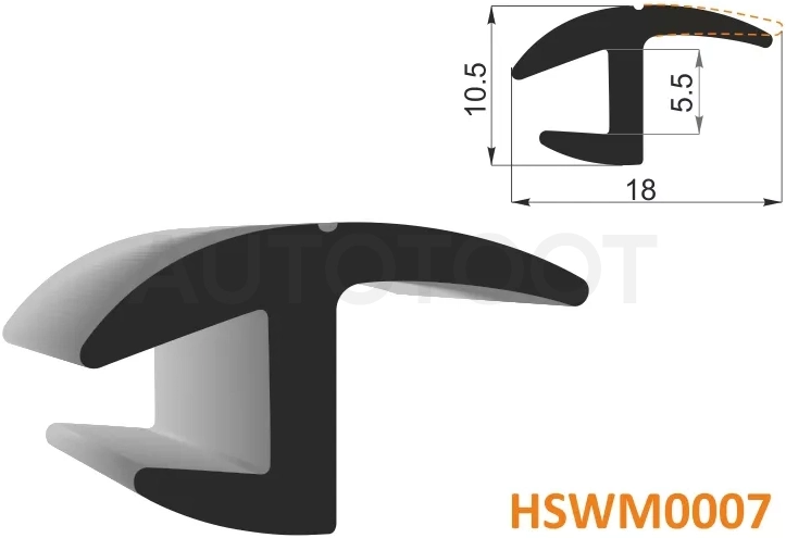 Молдинг универсальный (18mm) - бухта 30 м.(цена за 1метр) - Артикул HSWM0007 - Производитель Hosu - Фото, Отзывы, Цены