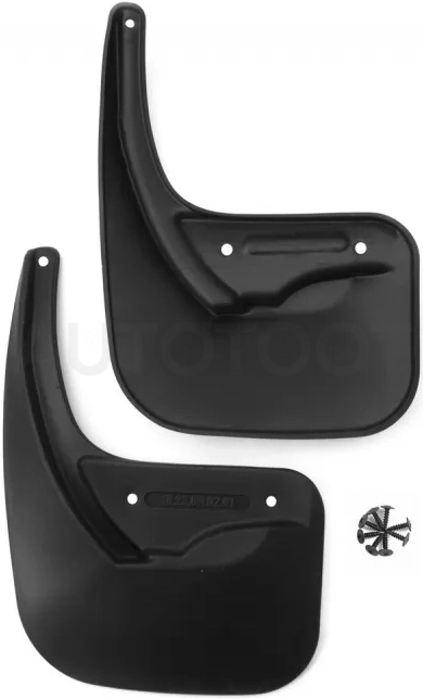 Брызговики задние для CITROEN C4, 2011-2015, хб,. 2 шт. (standard) / Ситроен С4