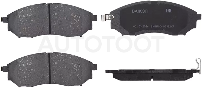 Колодки тормозные (Спереди) Infiniti FX35 02-08 / Nissan Murano 02-16 - Артикул BKBR0044 - Производитель Baikor - Фото, Отзывы, Цены