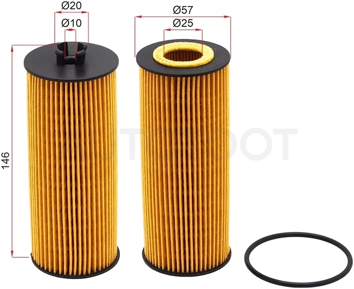 Фильтр масляный (картридж) MERCEDES G-CLASS AMG W463 12-/GL-CLASS X166 12-16/S-CLASS W221/W222 10
