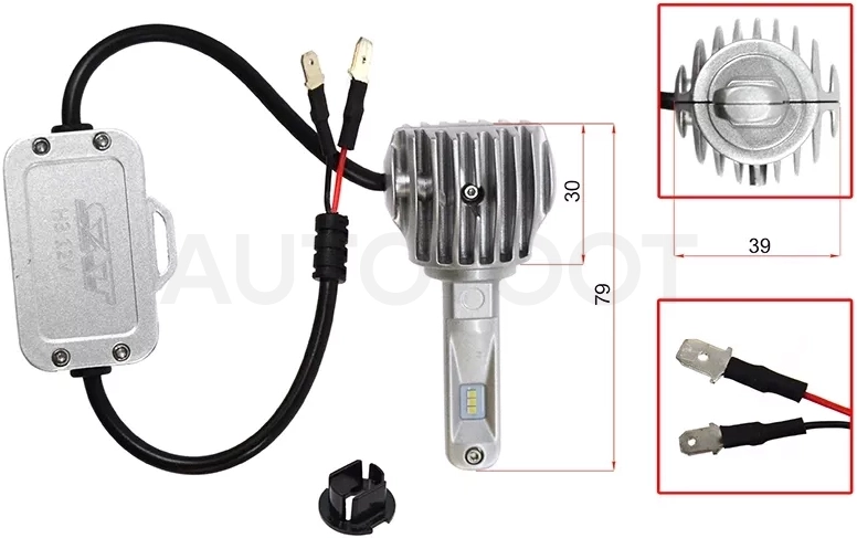 Лампа (H3/ LED/ Комплект/ 20W 1800LM CANBUS) - Артикул ST1750070 - Производитель Sat - Фото, Отзывы, Цены
