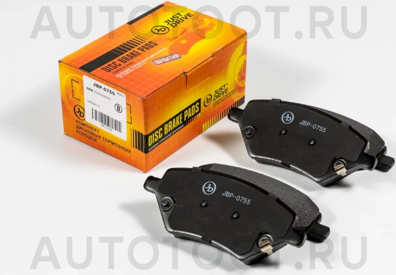 Колодки тормозные дисковые передние - Артикул JBP0755 - Производитель Just Drive - Фото, Отзывы, Цены