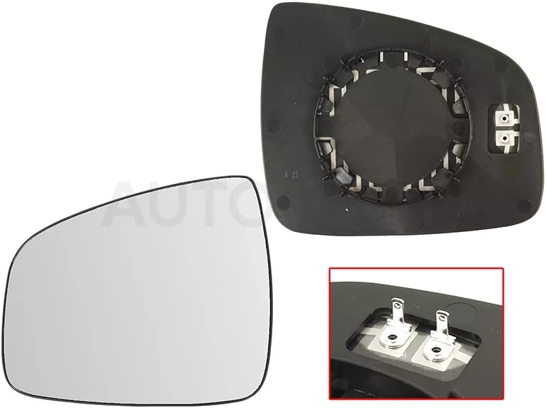 Полотно зеркала LADA Largus 12-21 / Renault Duster 10-21 (Слева/ Обогрев/ сферическое)