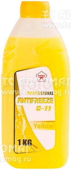 Антифриз жёлтый  1л. PROFESSIONAL G12 -40 ХимАвто