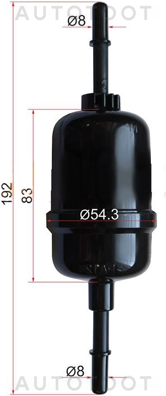 Фильтр топливный -LF1607 LYNXauto для FORD FIESTA, FORD FUSION