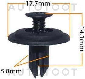 Клипса 90688-SB0-003 -KJ1006 Masuma для HONDA CR-V