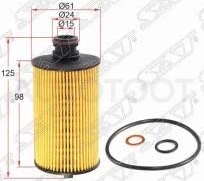Фильтр масляный (картридж) дизель 2, 0 -JFM0048 Just Drive для SSANGYONG ACTYON, SSANGYONG REXTON