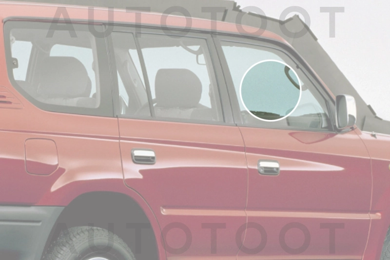 Стекло переднее правое опускное -  для TOYOTA LAND CRUISER PRADO