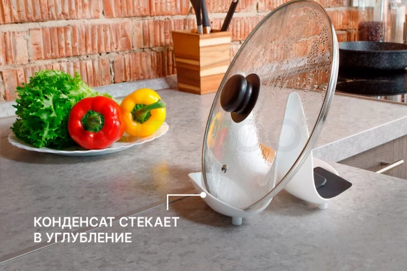 Держатель крышки и ложки кухонный FORMAT (Белый) - Артикул FORMATPLSP001 - Производитель Format - Фото, Отзывы, Цены