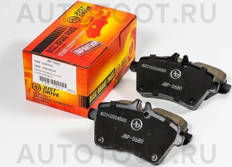Колодки тормозные дисковые передние GDB1630 - Артикул JBP0680 - Производитель Just Drive - Фото, Отзывы, Цены