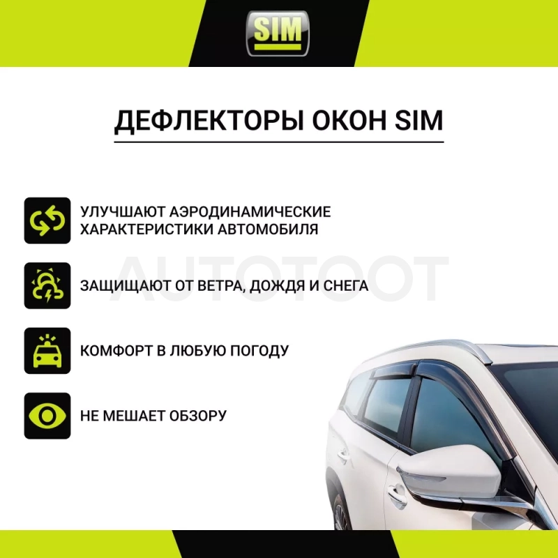 Дефлекторы боковых окон Honda CR-V, 2012-2018, 4ч., темный / Хонда ЦРВ - Артикул NLDSHOCRV1232 - Производитель Sim - Фото, Отзывы, Цены