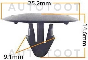 Клипса 81510-16160 -KJ307 Masuma для TOYOTA VITZ, TOYOTA WISH, TOYOTA RAV4, TOYOTA PROBOX, TOYOTA COROLLA, TOYOTA CAMRY