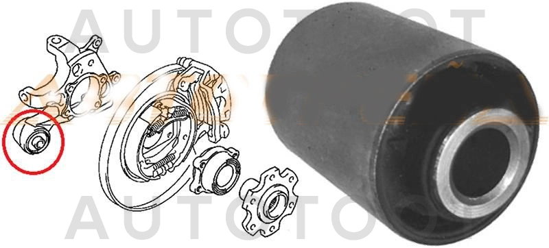 Сайлентблок задней цапфы передний -STMR418066U Sat для MITSUBISHI PAJERO