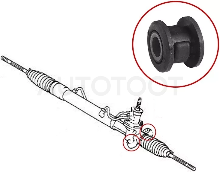 Сайлентблок рулевой рейки Toyota Vitz 99-05 / bB 00-05 - Артикул ST4425052130B - Производитель Sat - Фото, Отзывы, Цены