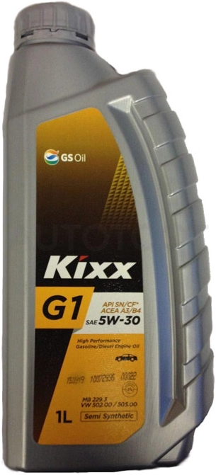 5W-30 A3/B4 1л масло моторное KIXX G1 полусинтетика - Артикул L5310AL1E1 - Производитель Kixx - Фото, Отзывы, Цены