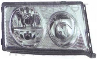 Фара правая (внутри хром) -  для MERCEDES E-CLASS