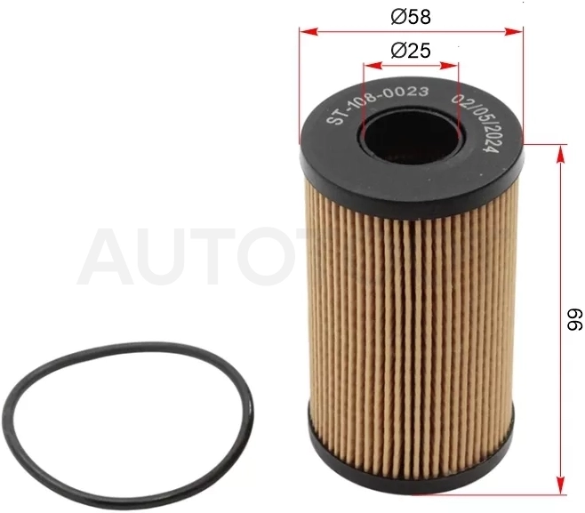 Фильтр масляный (картридж) LAND ROVER DEFENDER 19-/ DISCOVERY 16-/ RANGE ROVER EVOQUE 11-/ JAGUAR F