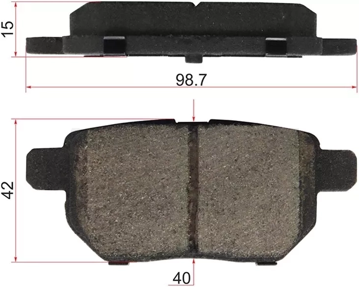 Колодки тормозные (Сзади) Toyota Corolla (E150) 06-13 / Prius 09-23