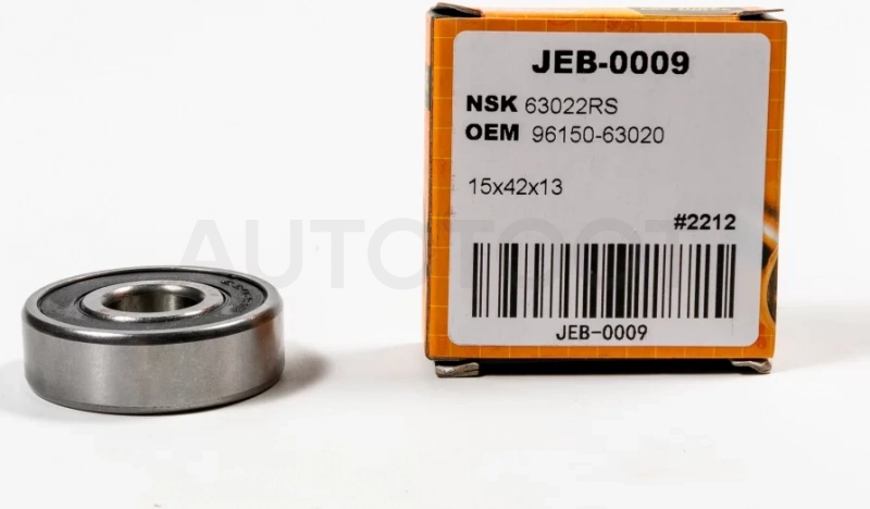 Подшипник закрытый(резина) (15/42/13) 6302-2RS - Артикул JEB0009 - Производитель Just Drive - Фото, Отзывы, Цены