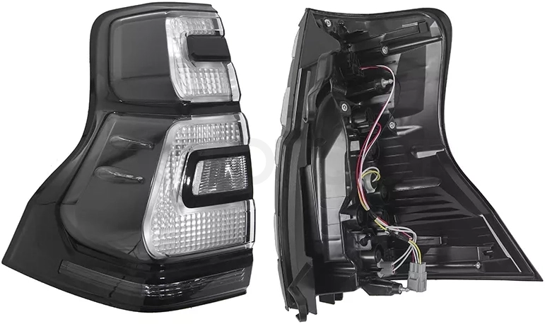 Фонарь задний Toyota Land Cruiser Prado (J150) 17-20 (Слева/ Чёрный) - Артикул ST21219BLLUE - Производитель Sat - Фото, Отзывы, Цены